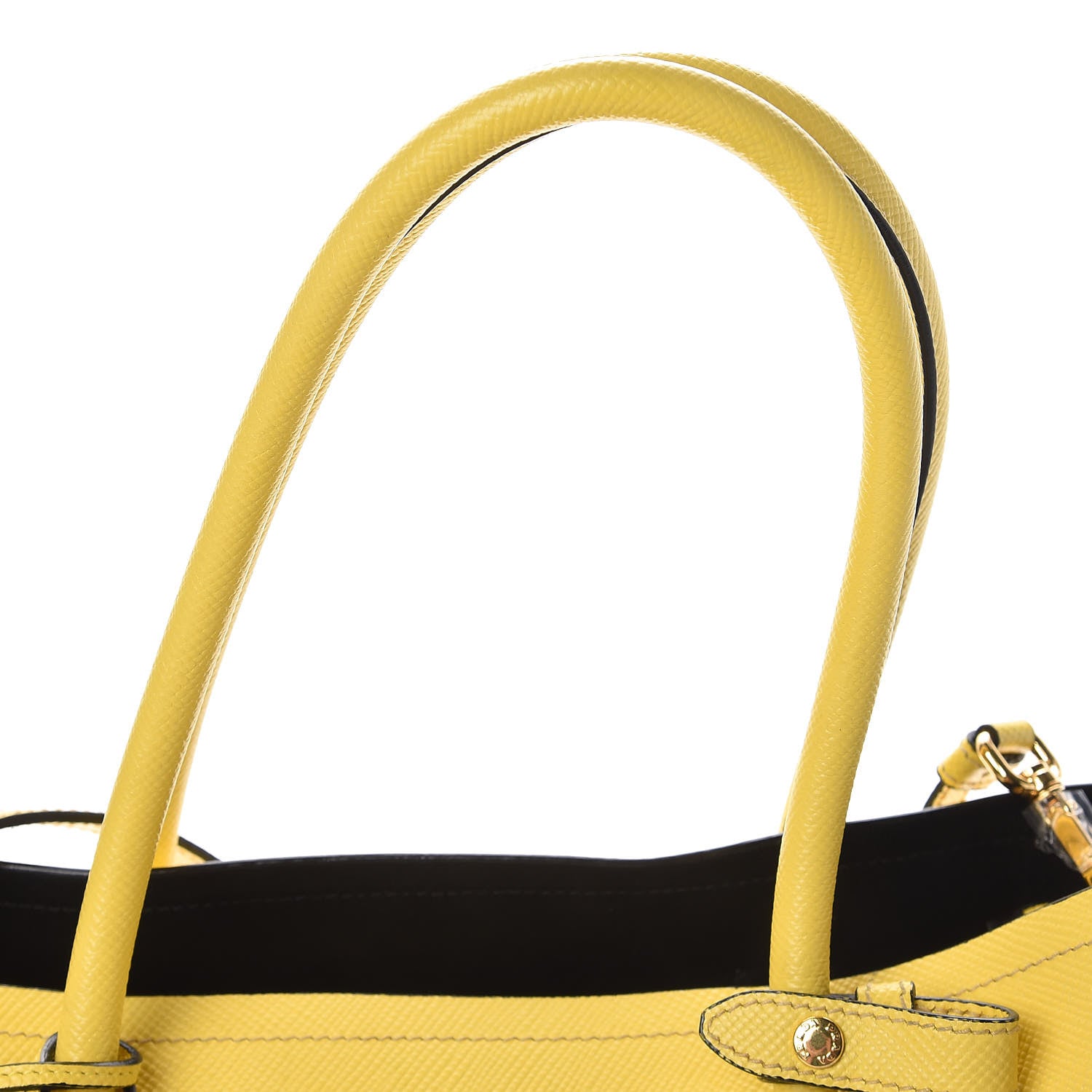 Prada Saffiano Cuir Large Double Bag Soleil 13 of 13