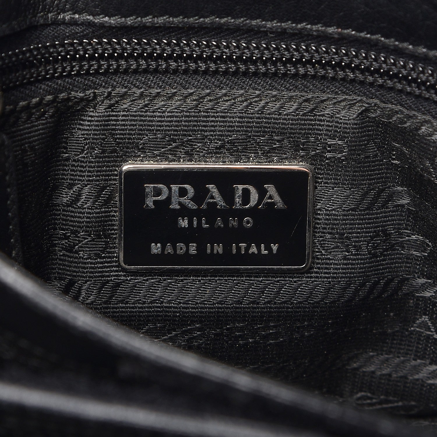 Prada Soft Calf Shopping Tote Black 8 of 13