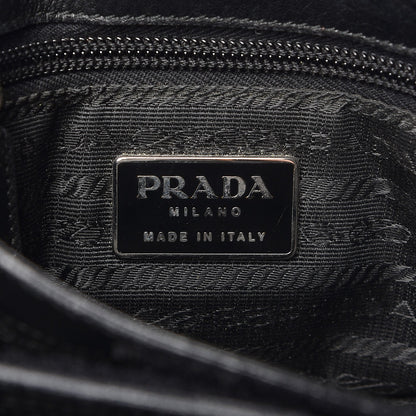 Prada Soft Calf Shopping Tote Black 8 of 13