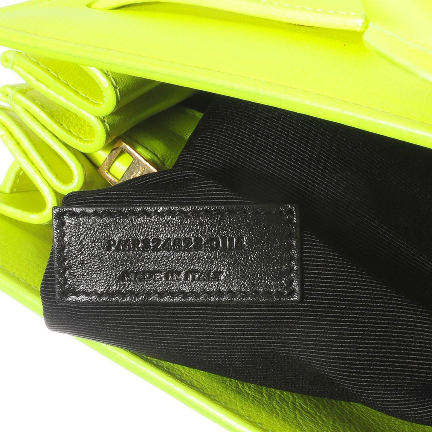 Calfskin Small Sac De Jour Bag Neon Yellow