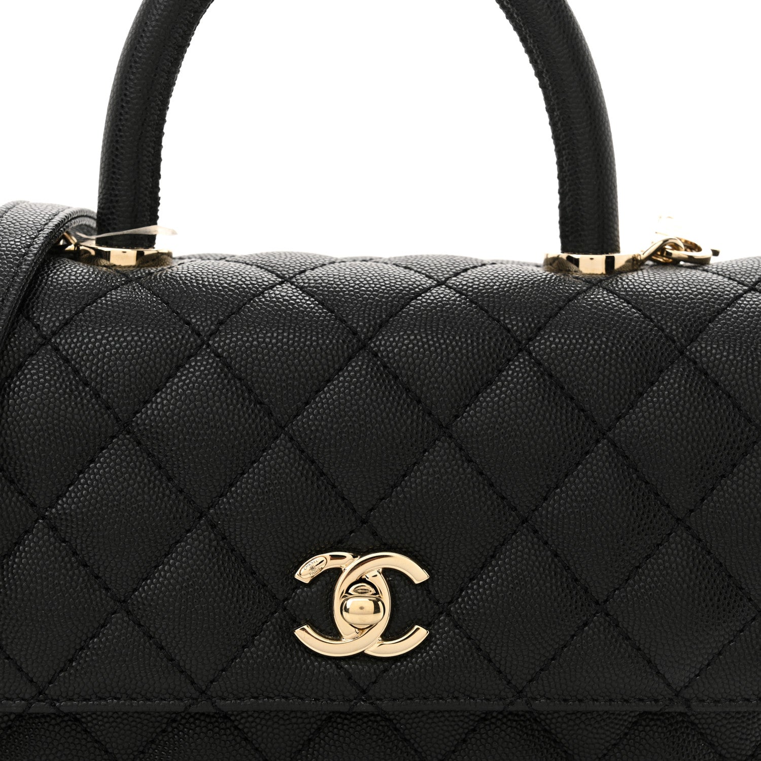 Chanel Caviar Quilted Mini Coco Handle Flap Black 8 of 11