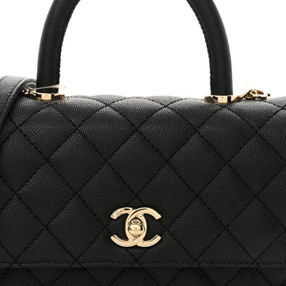 Chanel Caviar Quilted Mini Coco Handle Flap Black 8 of 11