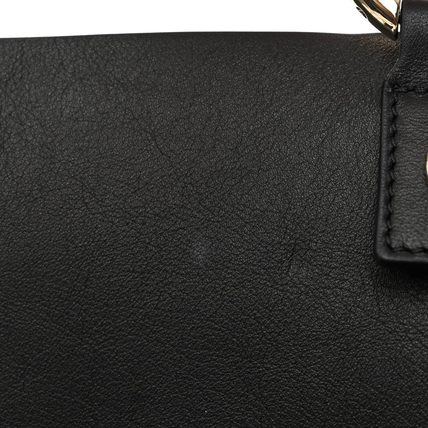Suede Calfskin Medium Faye Shoulder Bag Black