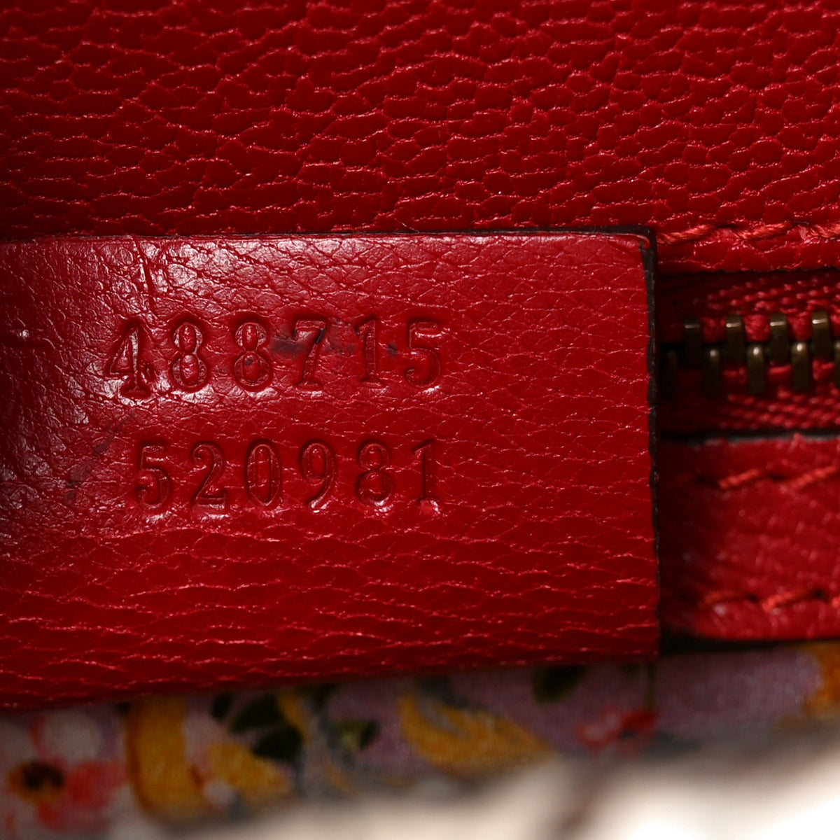Gucci Calfskin Snakeskin Studded Small Ottilia Top Handle Bag Hibiscus Red 7 of 10