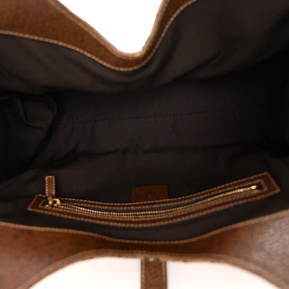 Gucci Monogram Calfskin Large Bardot Shoulder Bag Brown 11 of 17