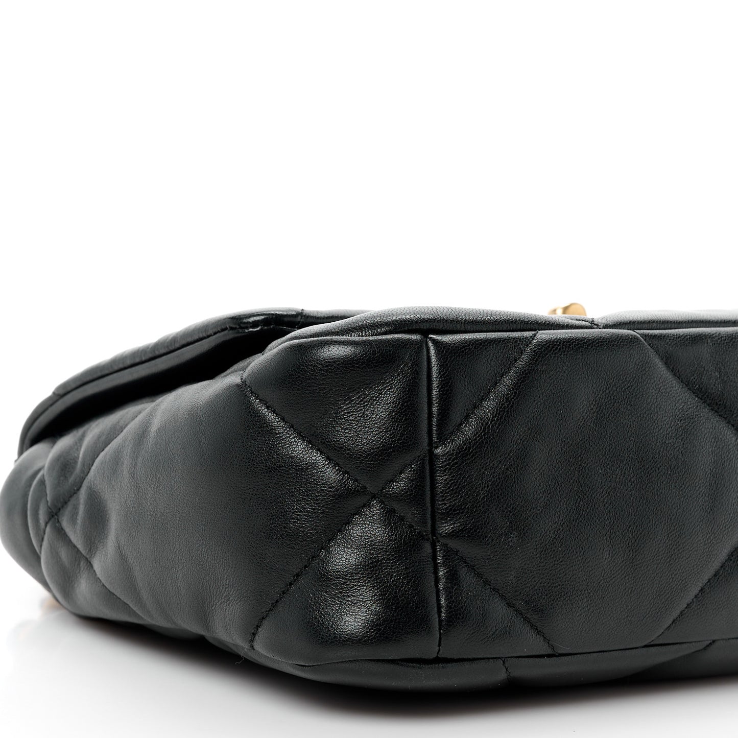 Lambskin Quilted Medium Chanel 19 Flap Black