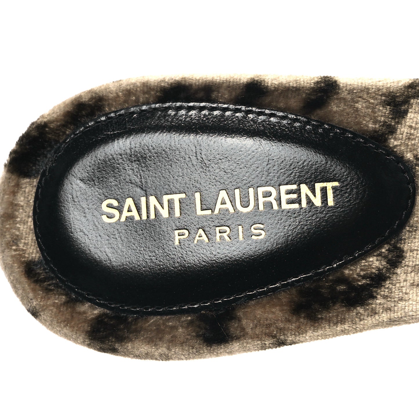 Velvet Leopard Print Gippy 105 Sandals 38 Manto Naturale