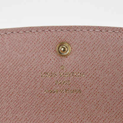Louis Vuitton Damier Azur Emilie Wallet Rose Ballerine 5 of 6