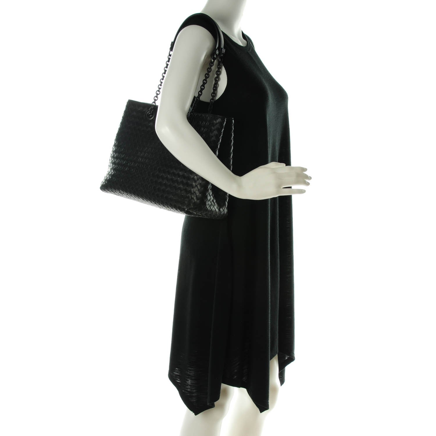 Bottega Veneta Nappa Intrecciato Medium Tote Nero Black 2 of 7