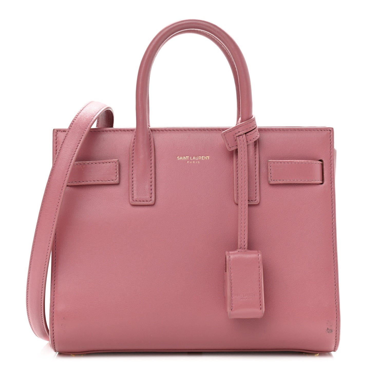Calfskin Nano Sac De Jour Rose Dark