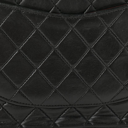 Chanel Lambskin Quilted Medium Double Flap Black 12 of 14
