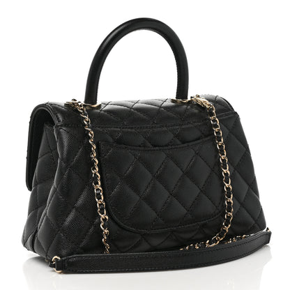 Chanel Caviar Quilted Mini Coco Handle Flap Black 3 of 9