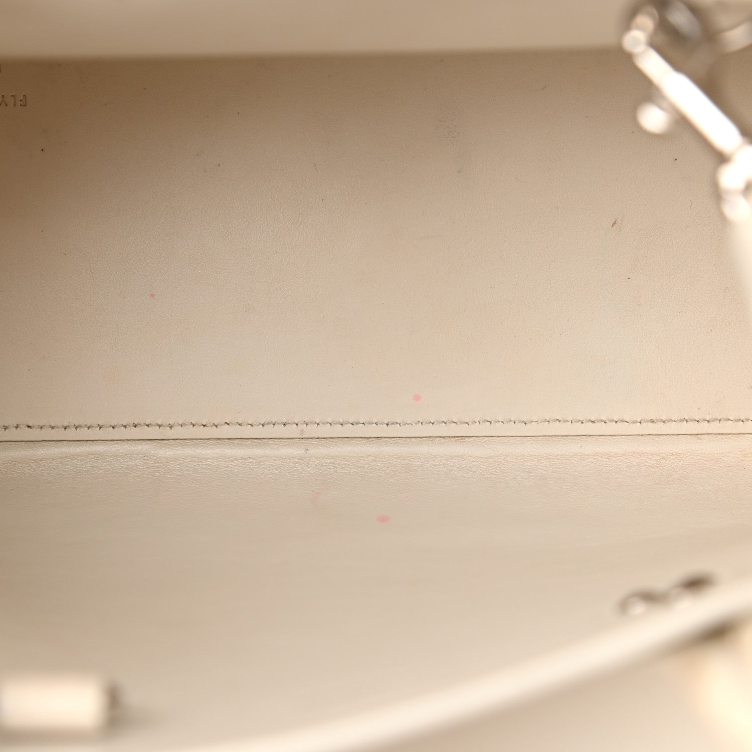 Saint Laurent Grained Calfskin Baby Sac De Jour White 28 of 28