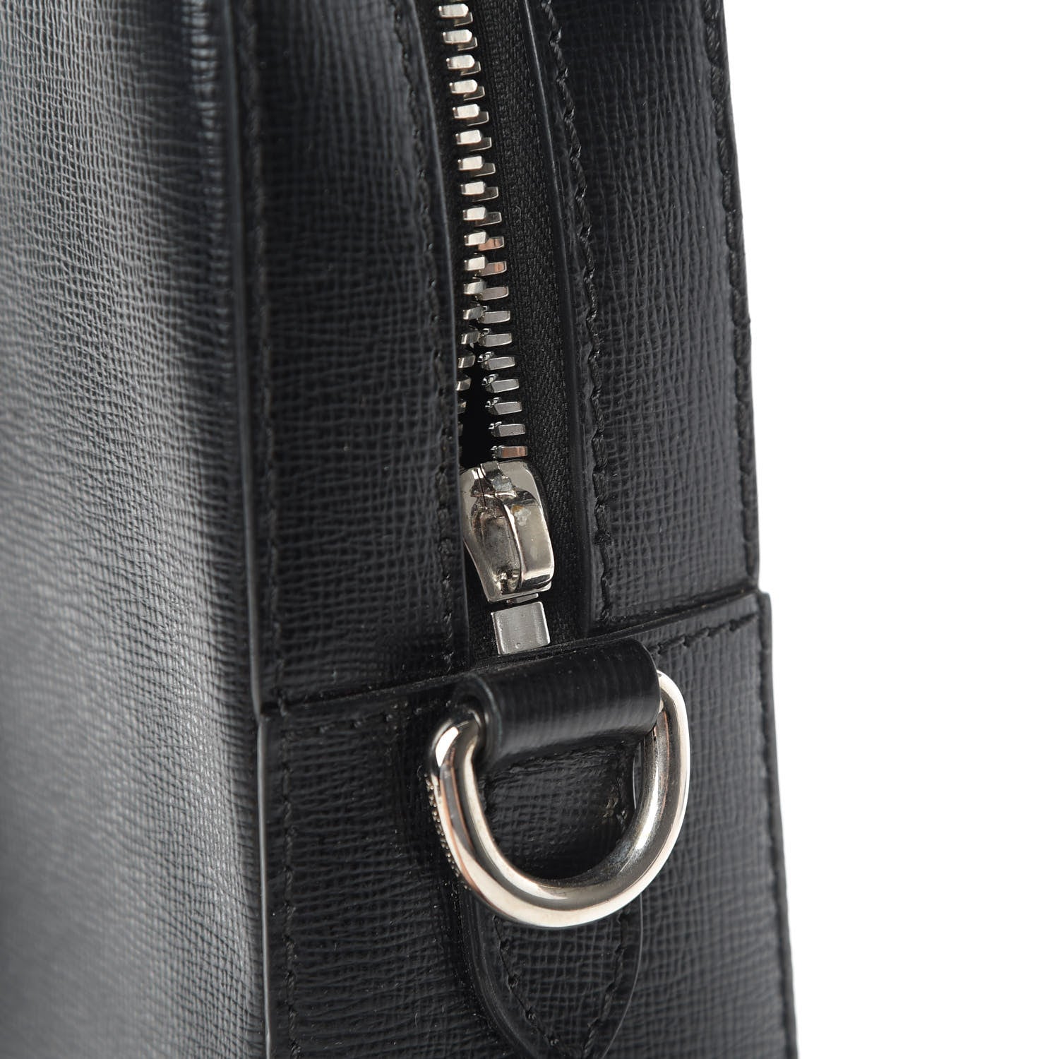 Burberry Textured Calfskin Barrow Briefcase Black 15 of 15