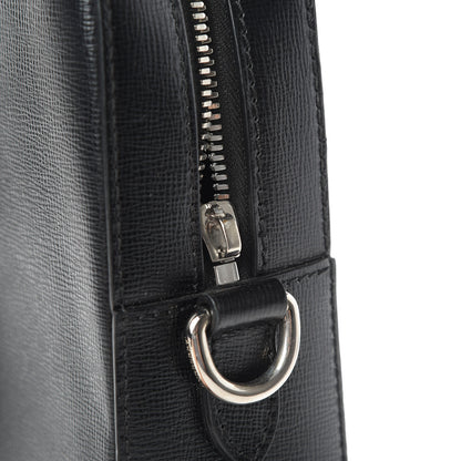 Burberry Textured Calfskin Barrow Briefcase Black 15 of 15