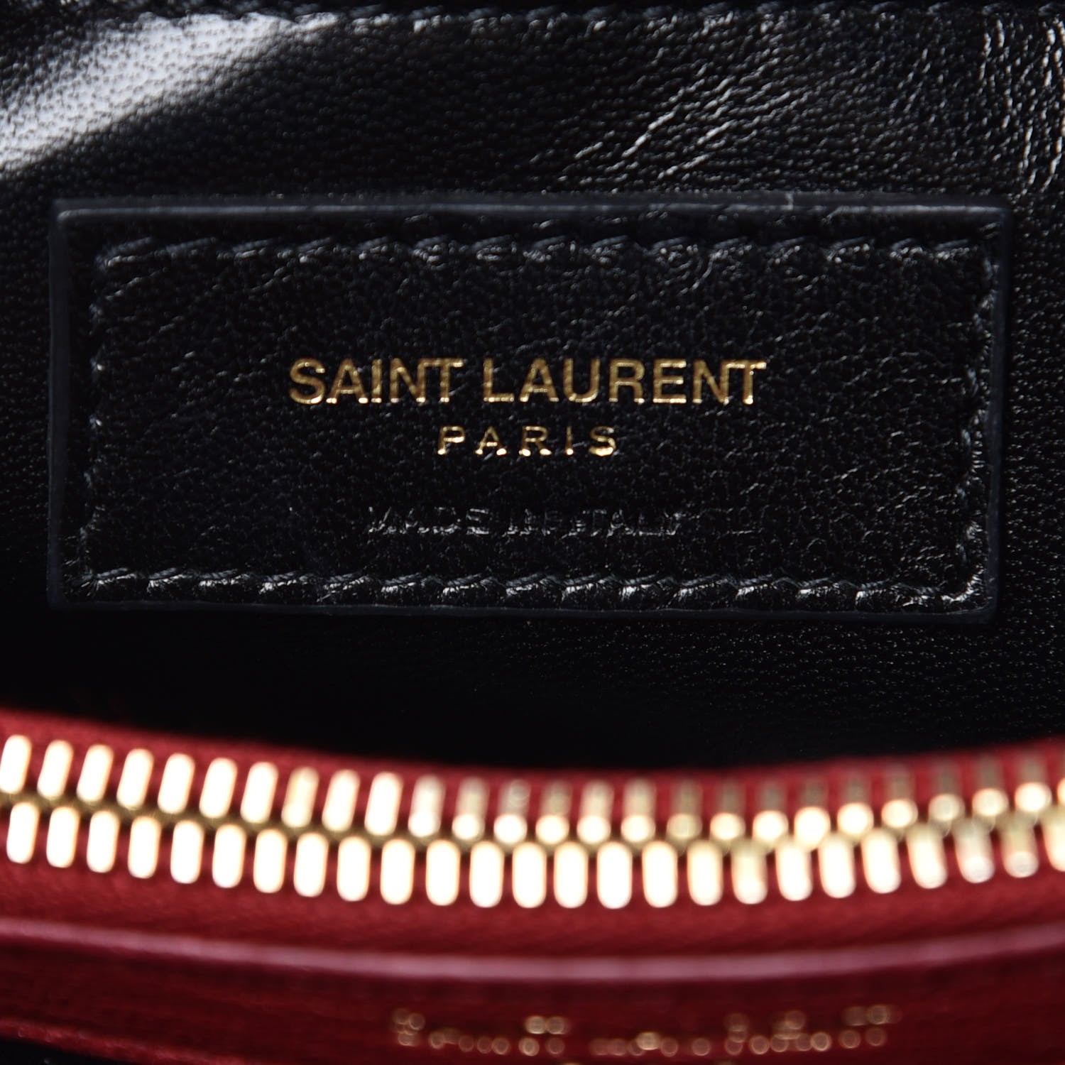 Saint Laurent Sheepskin Matelasse Chevron Monogram Medium College Bag Rouge 6 of 11