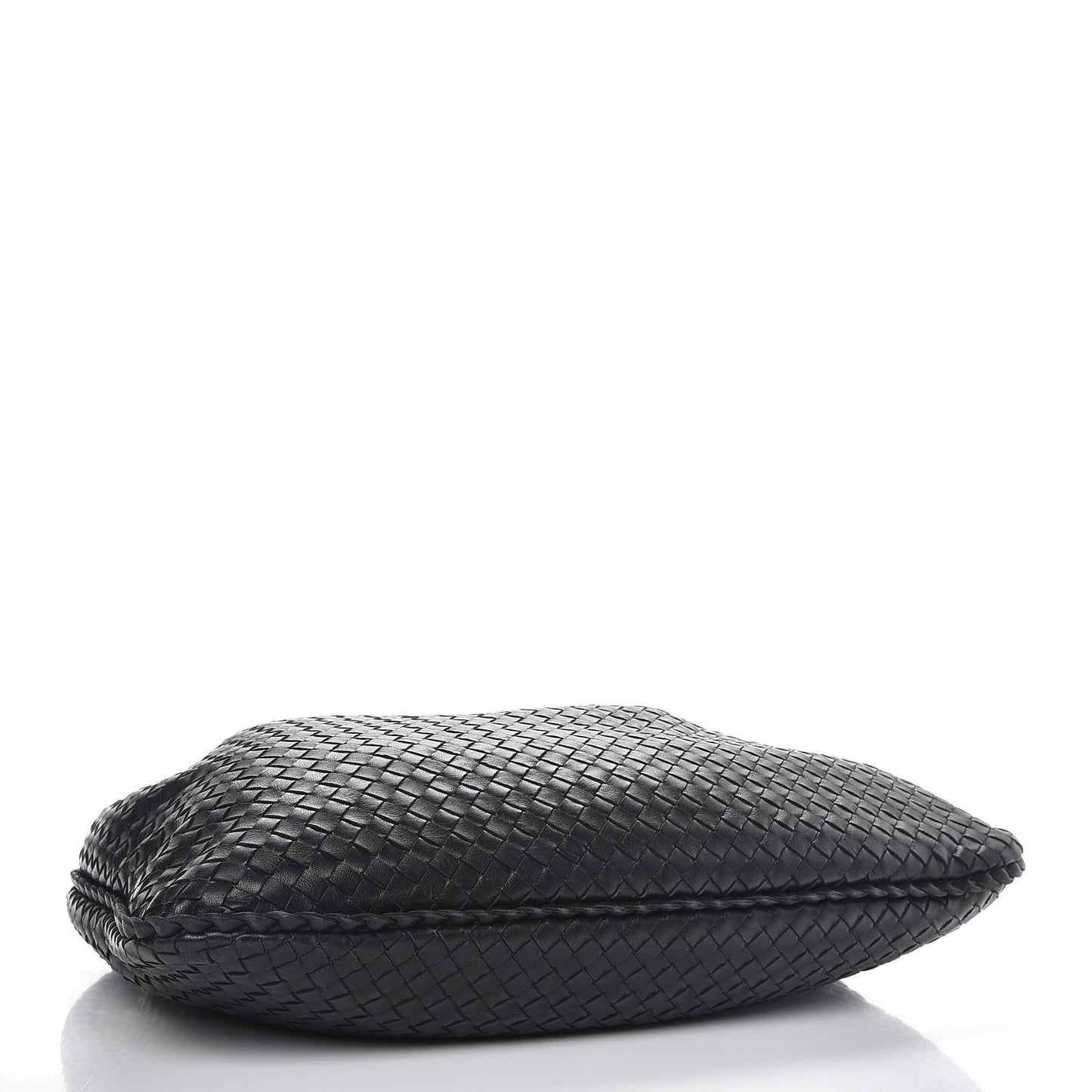 Nappa Intrecciato Large Veneta Hobo Nero Black