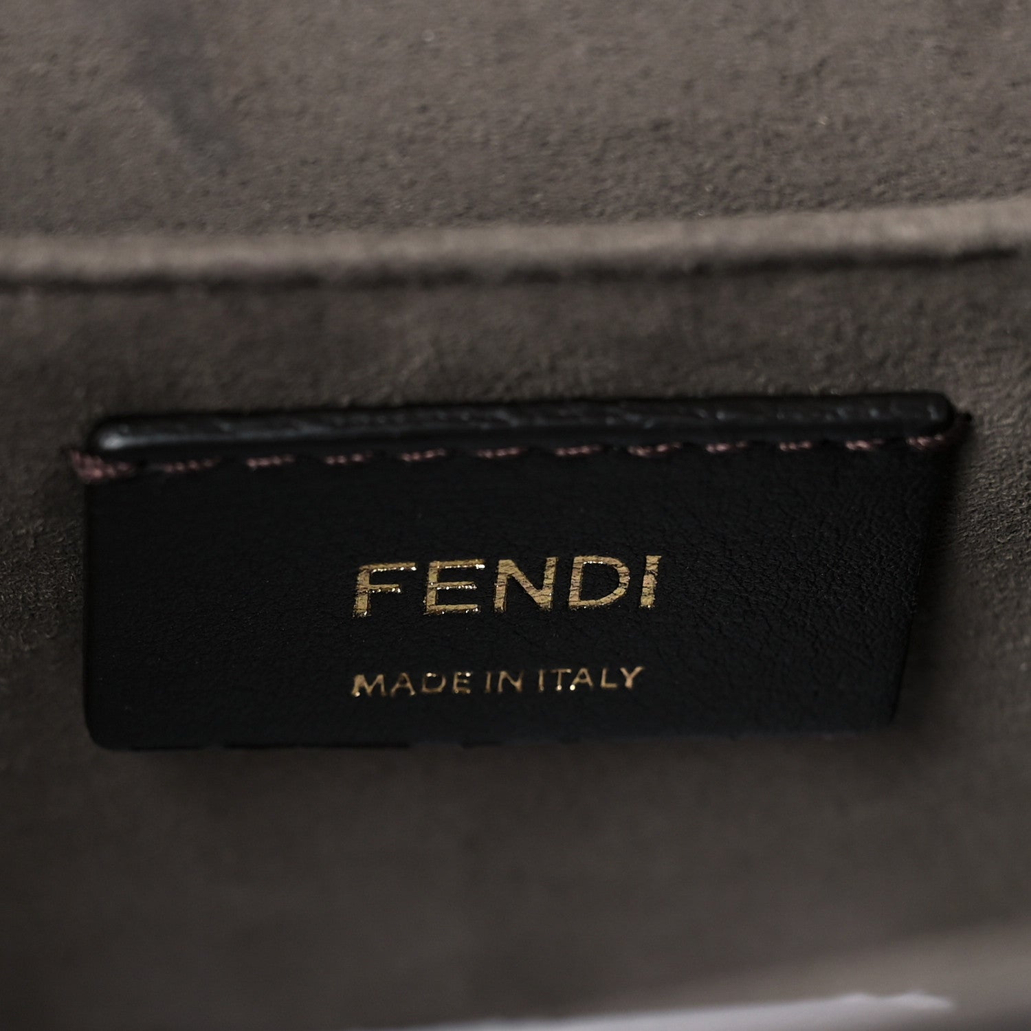 Fendi Vitello Century F is Fendi Bi-Color FF 1974 Embossed Kan I Shoulder Bag Fragola Maya Black 5 of 8