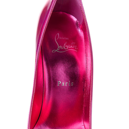 Christian Louboutin Metallic Patent Psychic So Kate 100 Pumps 39 Fuxia 8 of 9