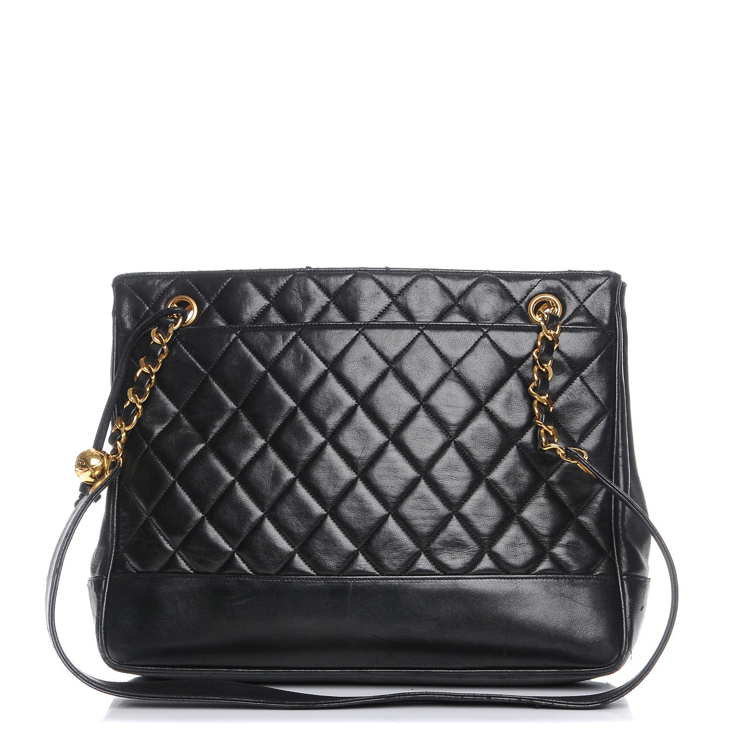 Chanel Lambskin Quilted Shoulder Bag Black 1 of 9