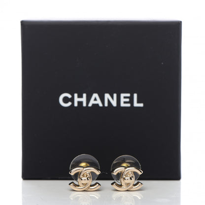 Chanel Metal CC Turnlock Earrings Gold 5 of 5