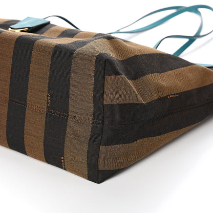 Fendi Pequin Vitello Medium Roll Tote Tobacco Lago 8 of 9