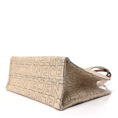 Celine Canvas Calfskin Triomphe Large Cabas Thais Natural Tan 8 of 8