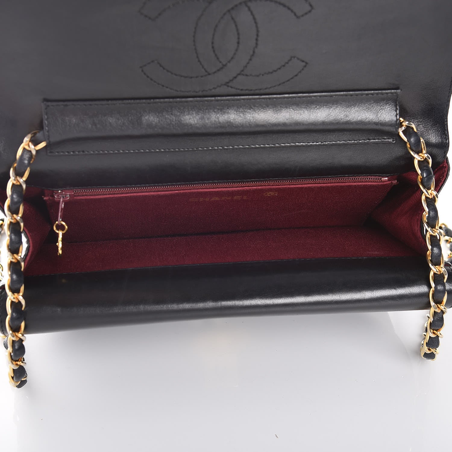 Chanel Lambskin Quilted Small Double Flap Black 5 of 9