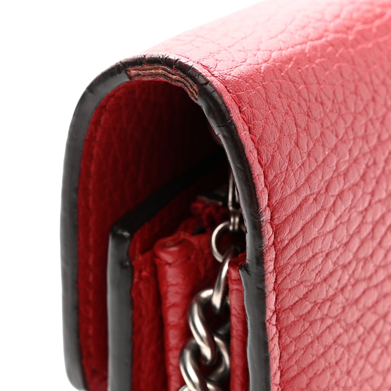 Gucci Calfskin Mini Dionysus Chain Wallet Hibiscus Red 11 of 11