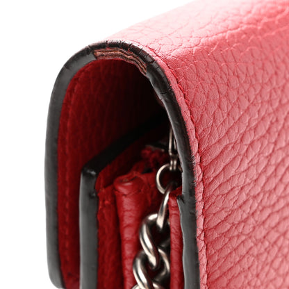 Gucci Calfskin Mini Dionysus Chain Wallet Hibiscus Red 11 of 11