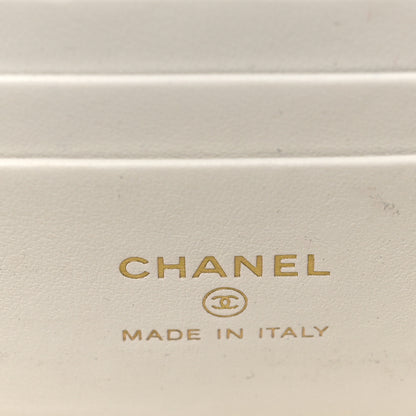 Chanel Caviar Quilted Small Vanity Case With Chain White 6 of 15
