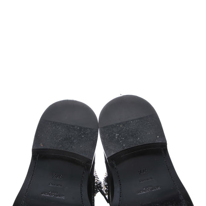 Saint Laurent Smooth Calfskin Studded Strap Ranger Boots 37.5 Black 16 of 16