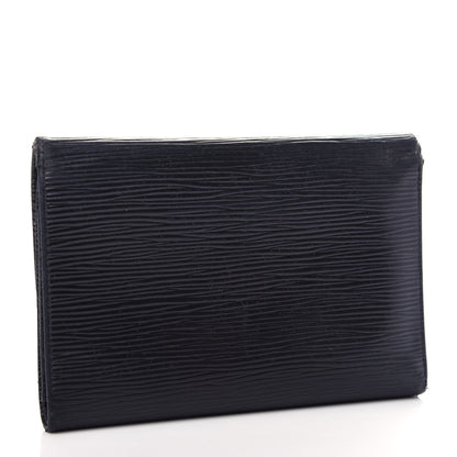 Louis Vuitton Epi Porte Tresor Etui Papiers Wallet Black 3 of 9