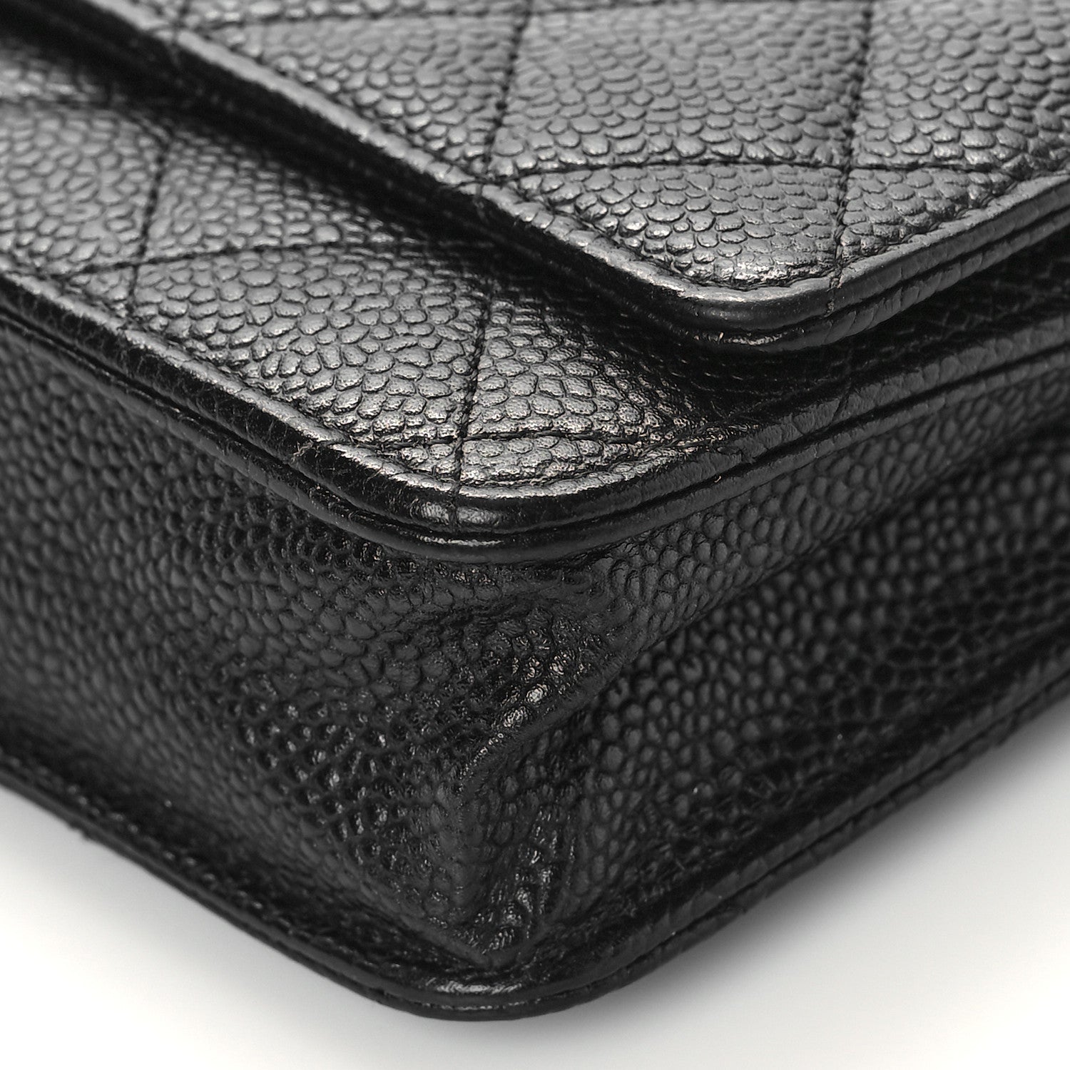 Chanel Caviar Quilted Wallet On Chain WOC Black 9 of 10