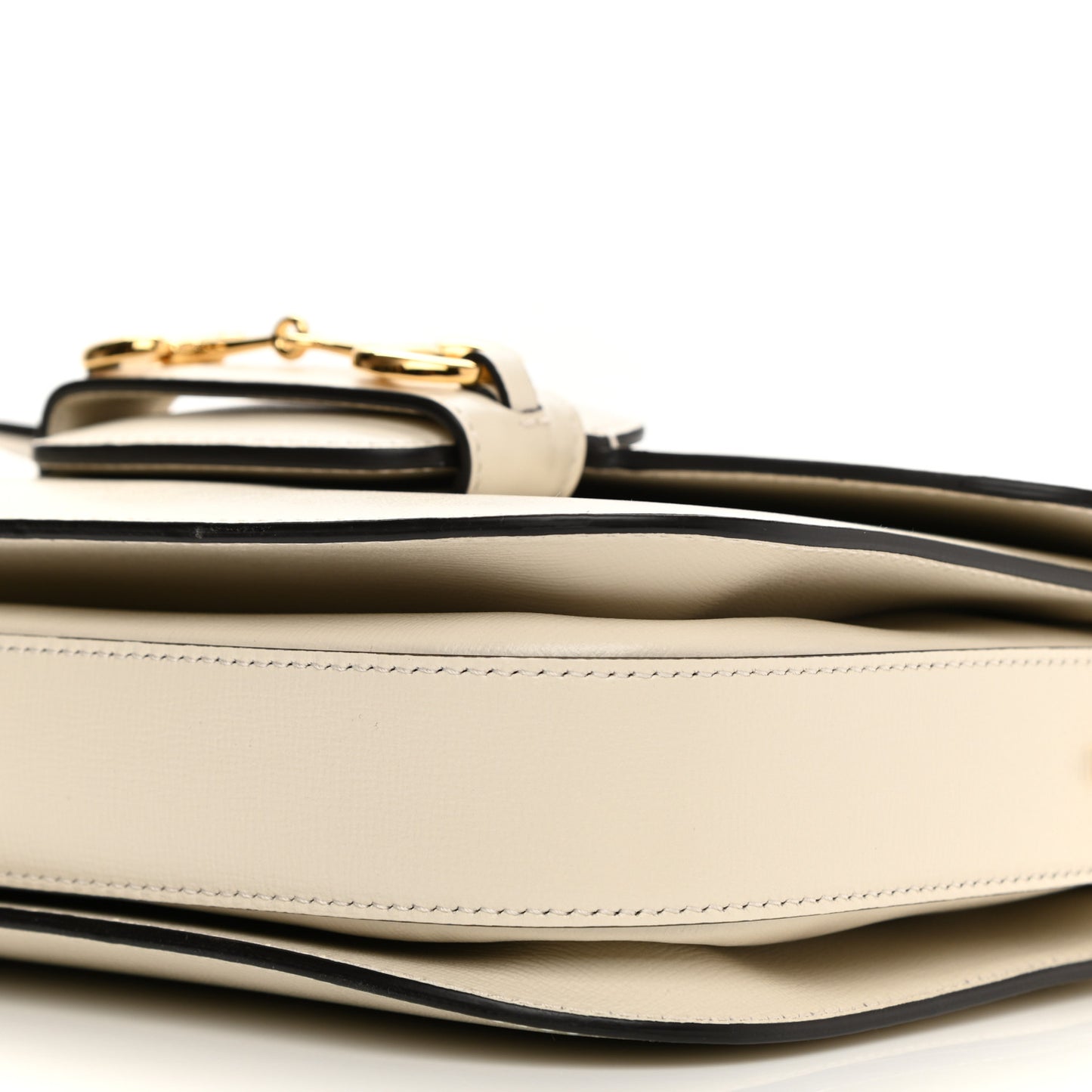 Azalea Calfskin Horsebit 1955 Shoulder Bag Mystic White