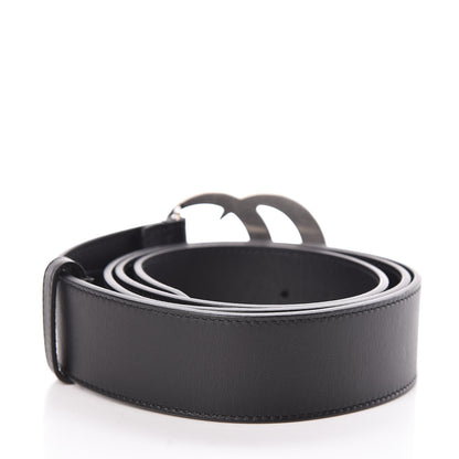 Gucci Moon Calfskin Nickel Double G 40mm Belt 105 42 Black 3 of 6