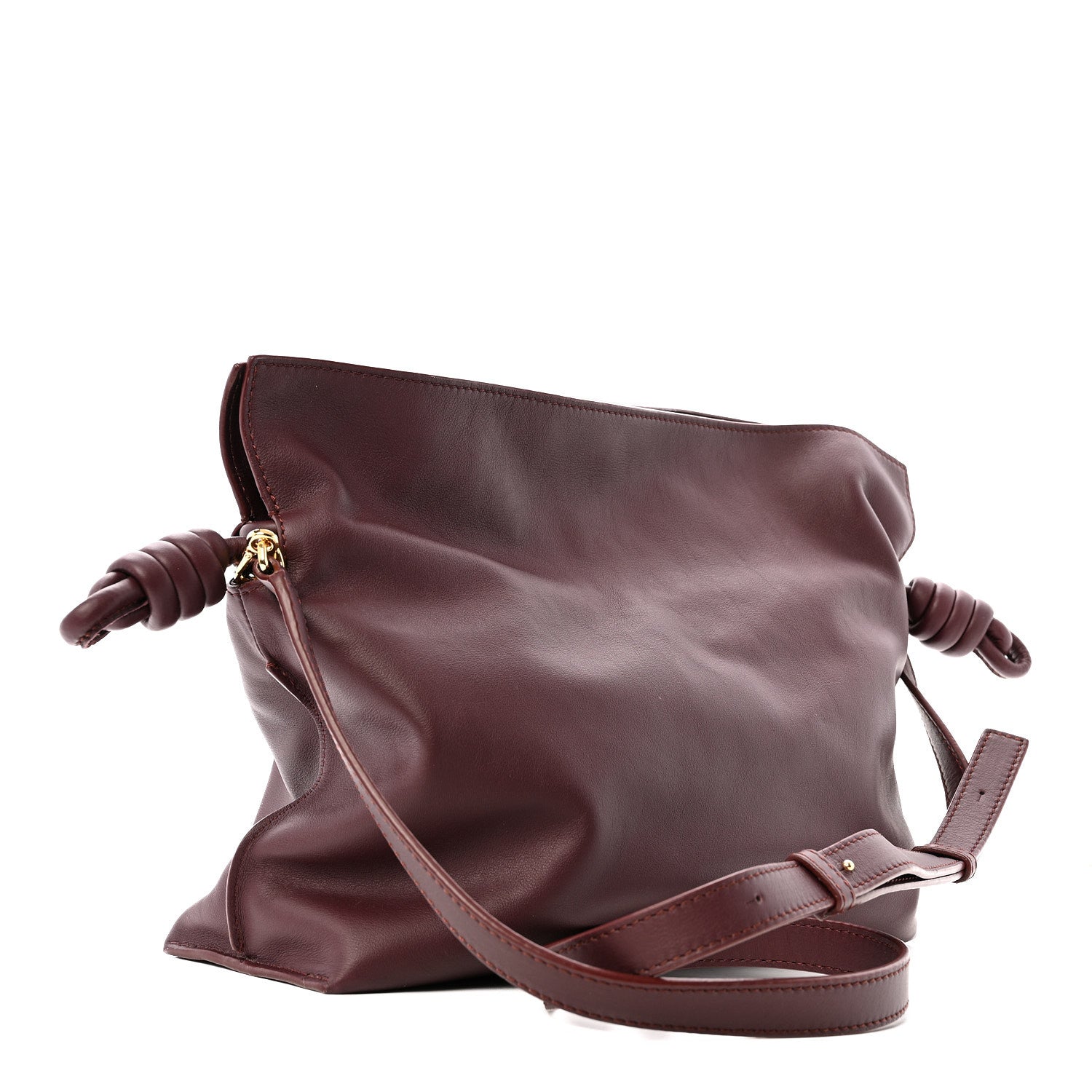 Loewe Nappa Medium Flamenco Knot Bag Dark Burgundy 2 of 10