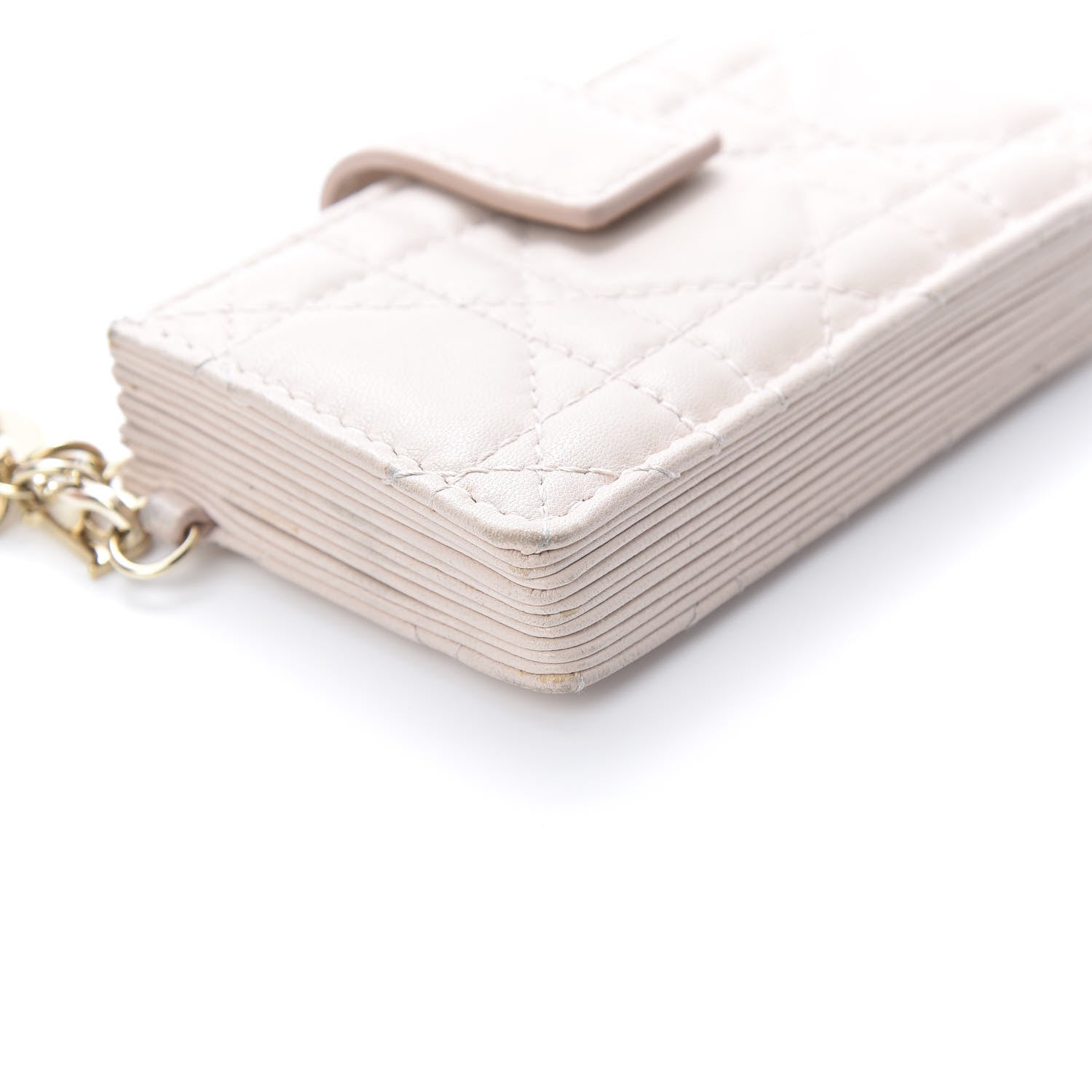 Christian Dior Lambskin Cannage Lady Dior 5-Gusset Card Holder Light Pink 10 of 11
