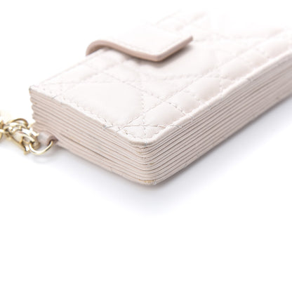 Christian Dior Lambskin Cannage Lady Dior 5-Gusset Card Holder Light Pink 10 of 11