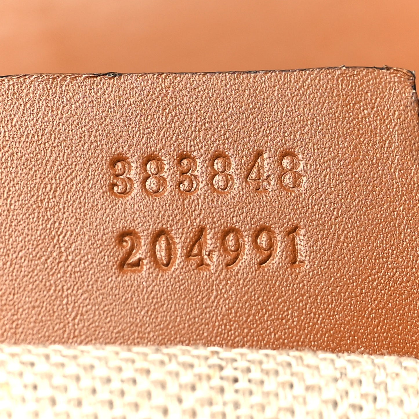 Monogram Medium Lady Web Shoulder Bag Beige Cuir