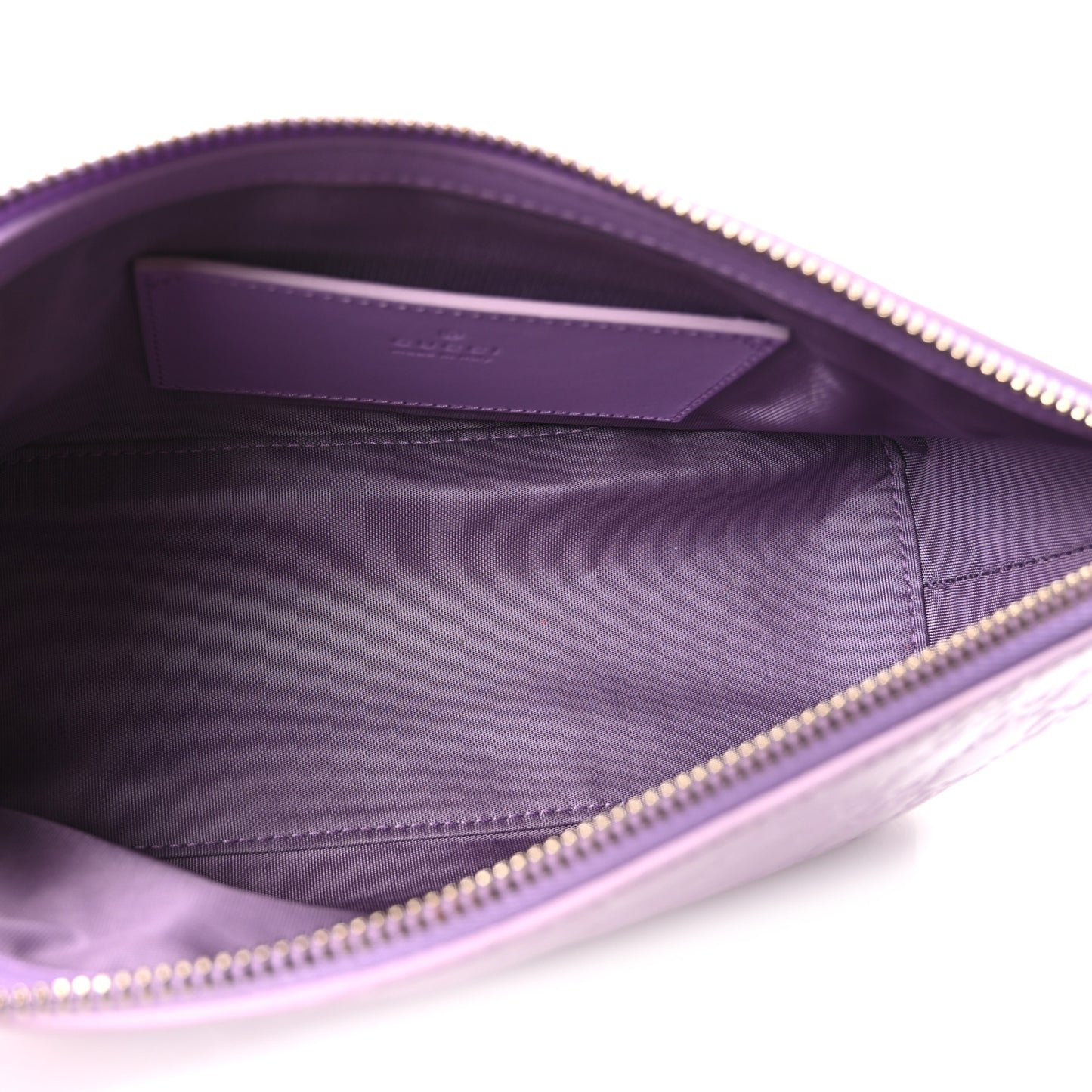 GG Shine Guccissima Emblem Small Shoulder Bag Purple