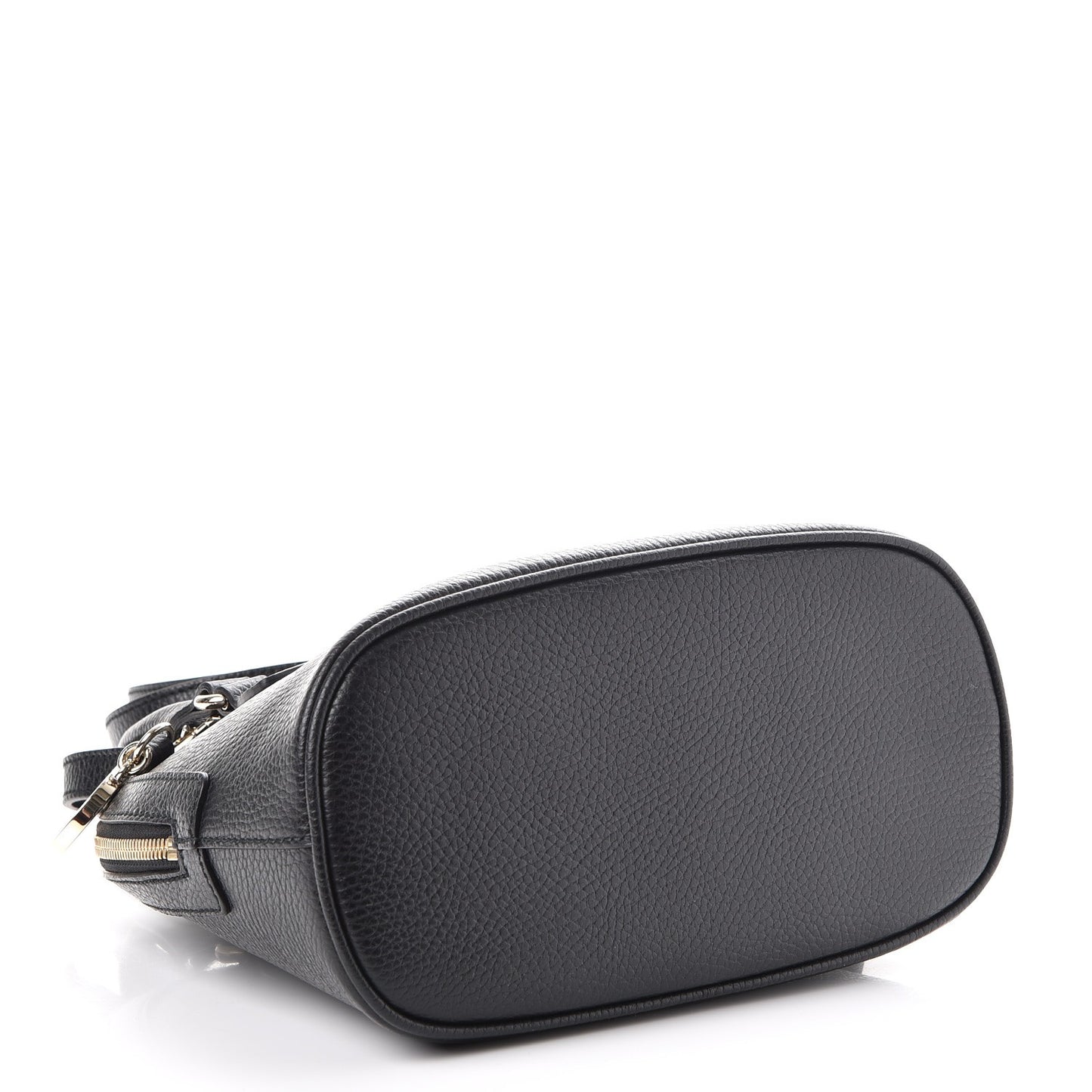 Dollar Calfskin Small GG Charm Dome Bag Black