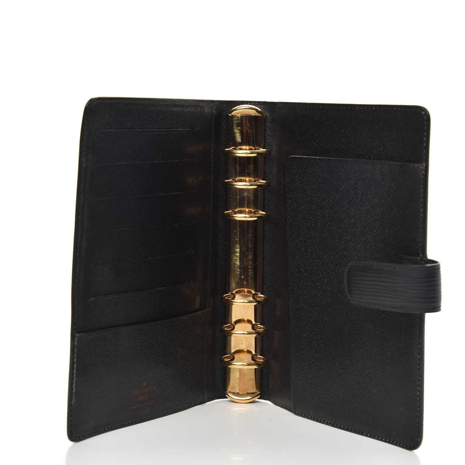 Louis Vuitton Epi Medium Ring Agenda Black 4 of 9