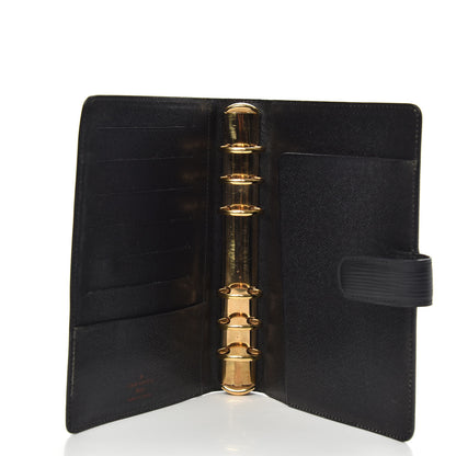 Louis Vuitton Epi Medium Ring Agenda Black 4 of 9