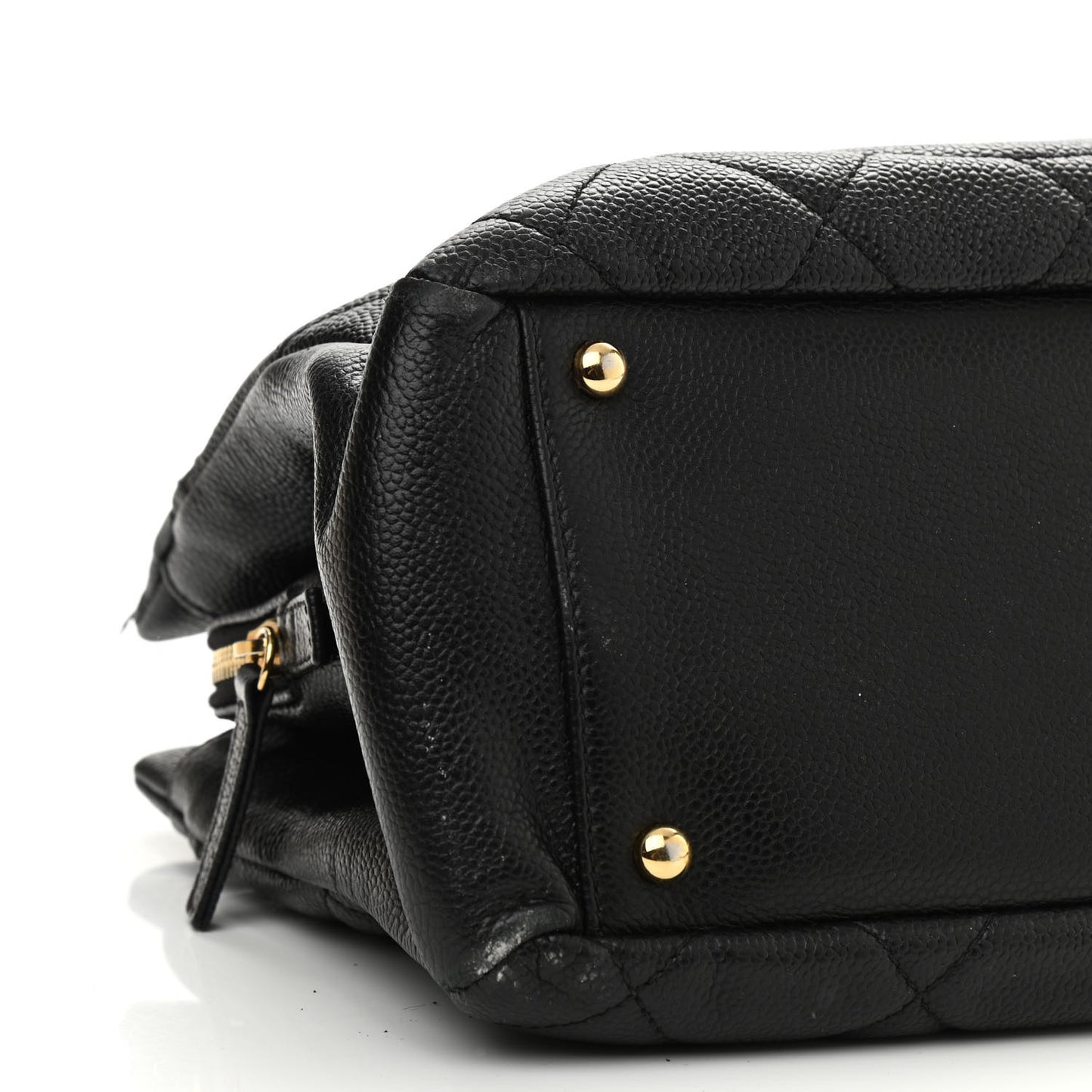 Caviar Quilted Timeless CC Soft Tote Black