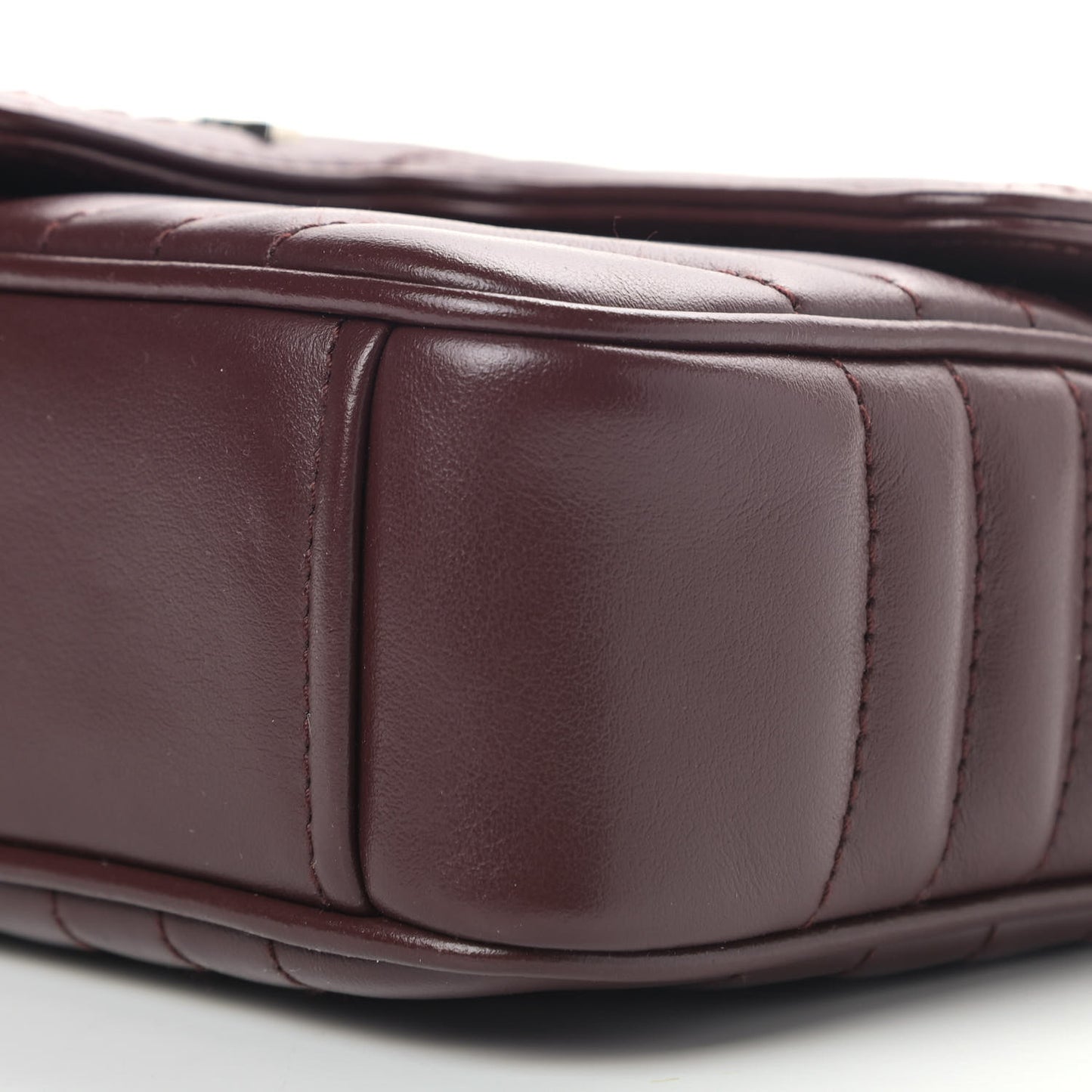 Soft Calfskin Impunture Diagramme Small Chain Flap Shoulder Bag Granato