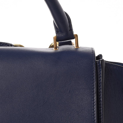 Celine Palmelato Calfskin Medium Trapeze Ink Blue 12 of 14