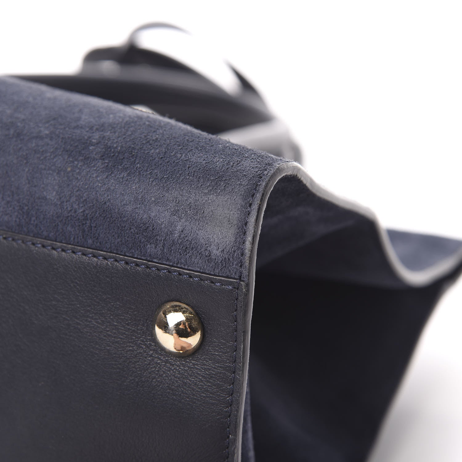 Jimmy Choo Suede Riley Tote Navy 10 of 16