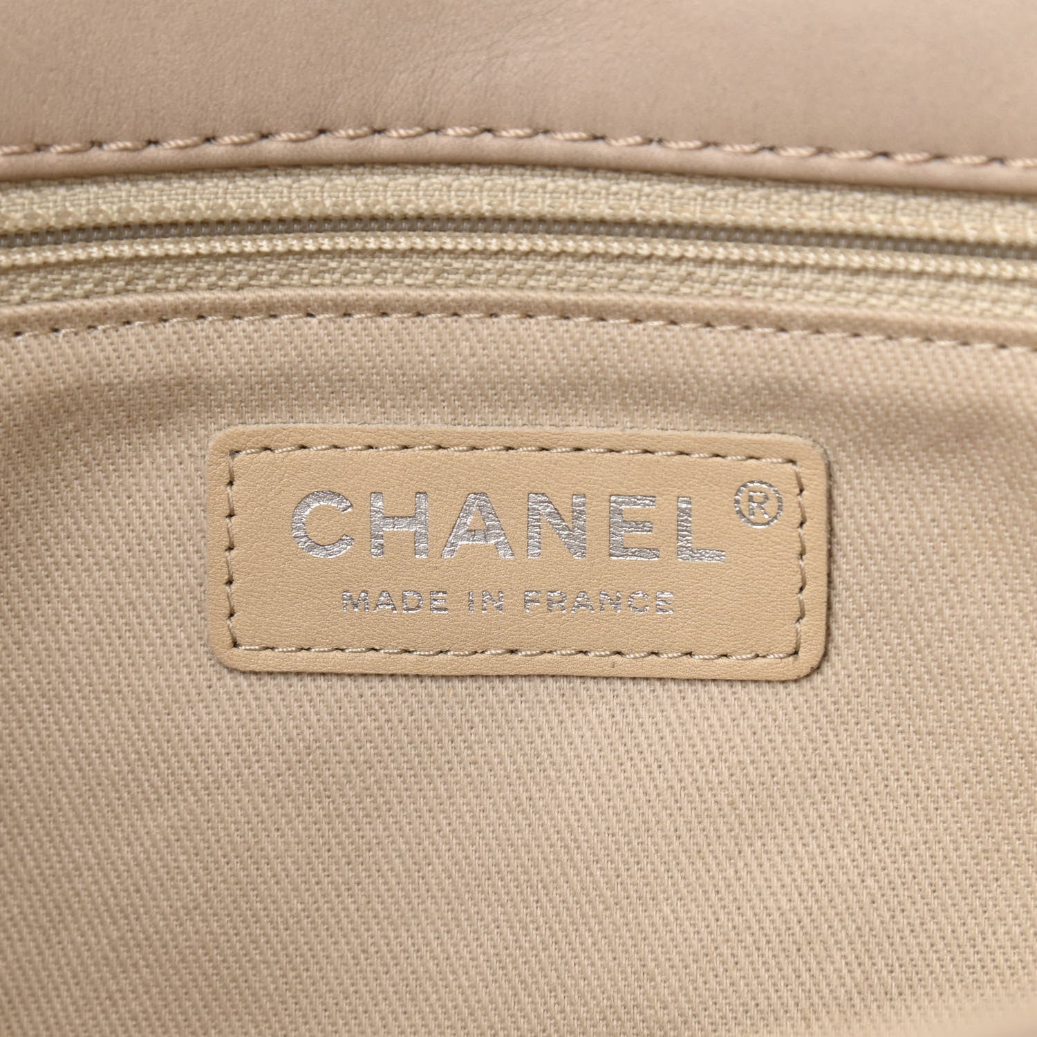 Chanel Calfskin Quilted Double Stitch Hamptons Clutch with Chain Beige Clair 6 of 11