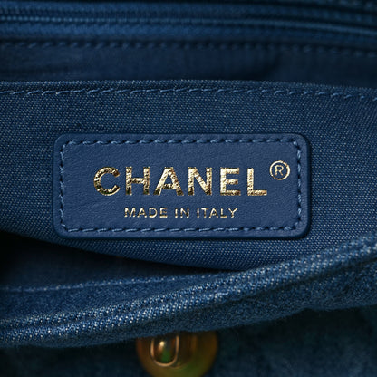 Chanel Denim Quilted Mini Pearl Crush Rectangular Flap Blue 6 of 9